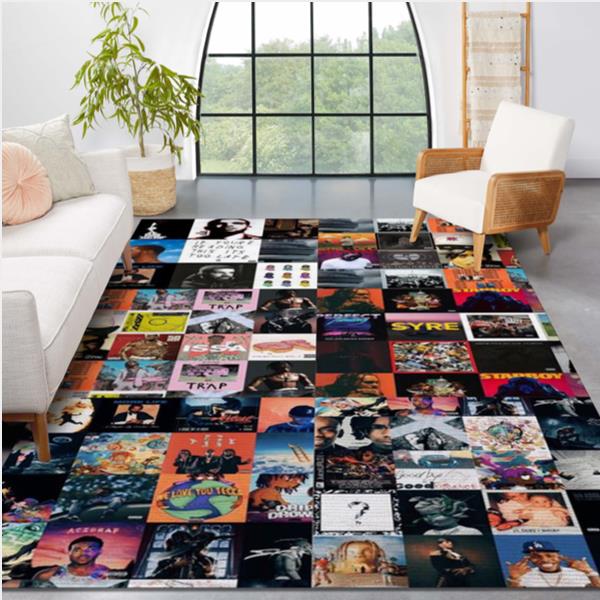 Hip Hop Rappers Area Rug Carpet Kitchen Rug Family Gift US Decor