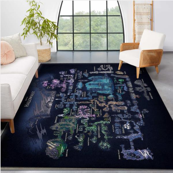 Hollow Knight Map Area Rug Geeky Carpet Floor Decor