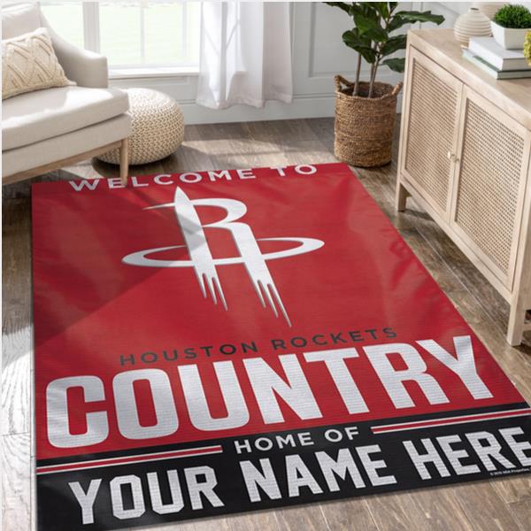 Houston Rockets Personalized NBA Area Rug Living Room Rug