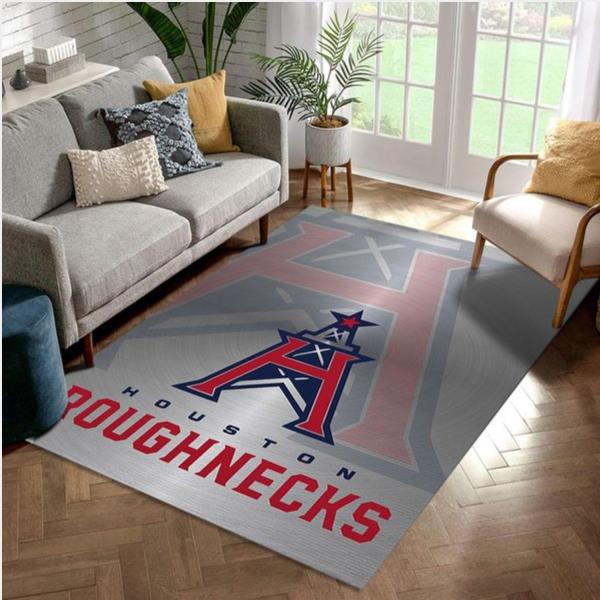 Houston Roughnecks Xfl Nfl Area Rug Living Room Rug US Gift Decor