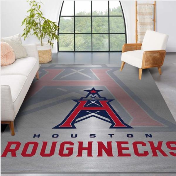 Houston Roughnecks Xfl Nfl Area Rug Living Room Rug Us Gift Decor