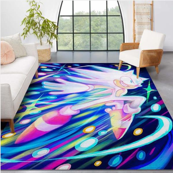 Hyper Sonic Area Rug For Christmas Living Room And Bedroom Rug Home Decor