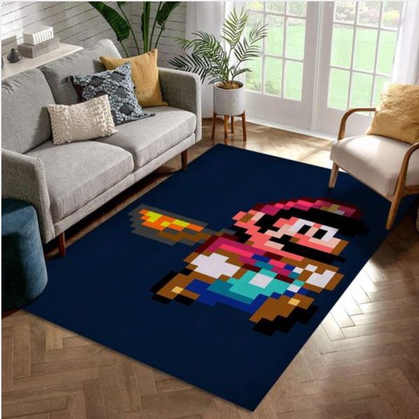 Iconic Mario World Rug Living Room Rug Home Decor Floor Decor