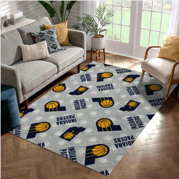 Indiana Pacers Patterns 1 Reangle Area Rug Bedroom Rug   Christmas Gift US Decor
