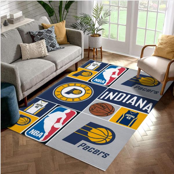 Indiana Pacers Patterns 3 NBA Area Rug For Christmas Bedroom Rug   Christmas Gift US Decor