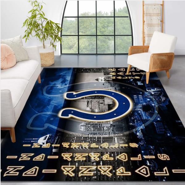 Indianapolis Colts NFL Area Rug Bedroom Rug Home Decor Floor Decor