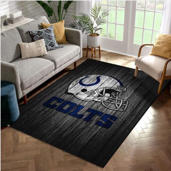 Indianapolis Colts Nfl Area Rug Living Room Rug Home Decor Floor Decor