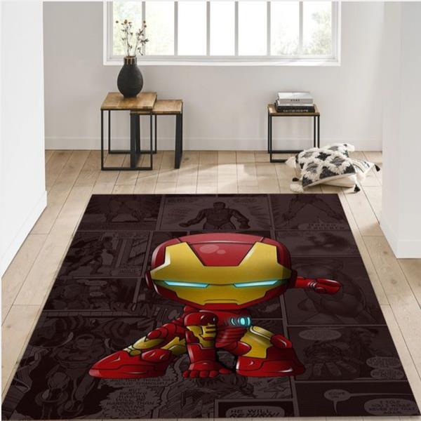 Iron Man Area Rug Marvel Superhero Floor Decor The Us Decor