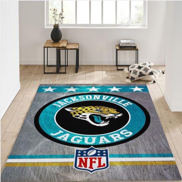 Jacksonville Jaguars Nfl Area Rug Living Room Rug Home Us Decor