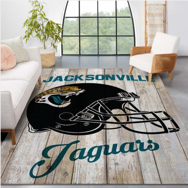 Jacksonville Jaguars Wood NFL Football Team Area Rug For Gift Living Room Rug Home US Decor