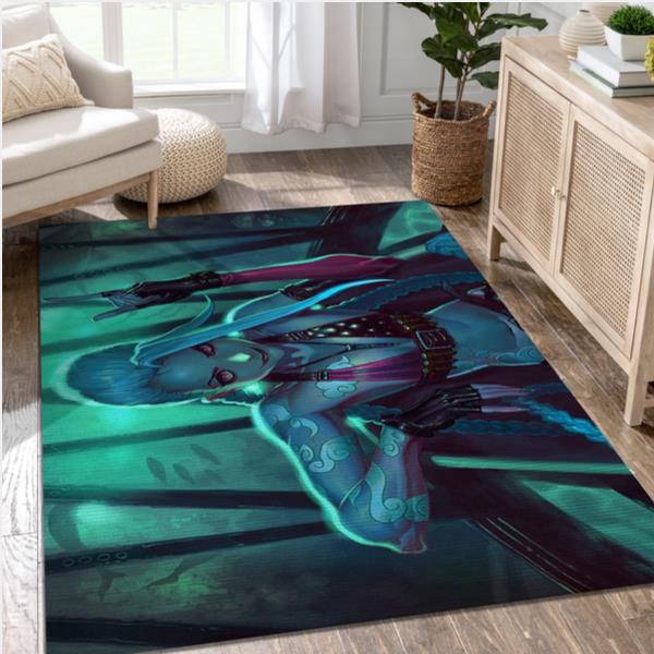 Jinx League Of Legends Video Game Reangle Rug Bedroom Rug