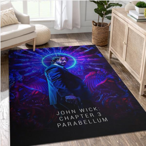 John Wick Chapter 3 2019 Area Rug Art Painting Movie Rugs Home US Decor