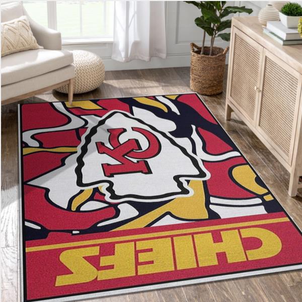 Kansas City Chiefs NFL Area Rug Carpet Kitchen Rug Home Decor Floor Decor
