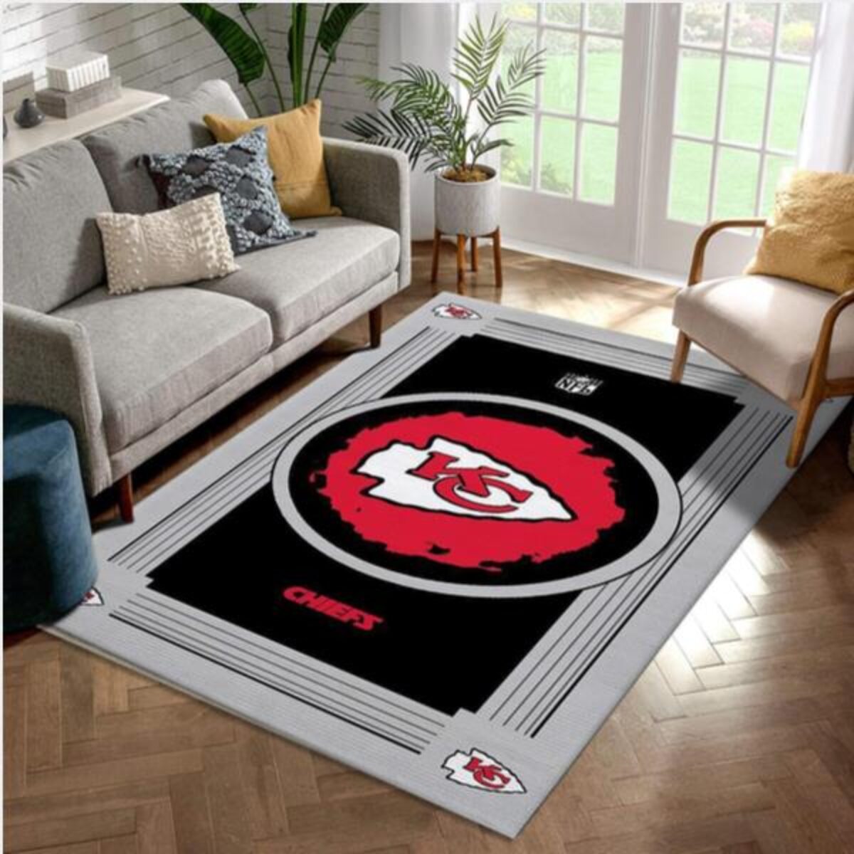 Kansas City Chiefs NFL Logo Carpet Tiles