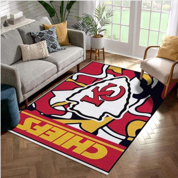 Kansas City Chiefs Nfl Area Rug Carpet Kitchen Rug Home Decor Floor Decor
