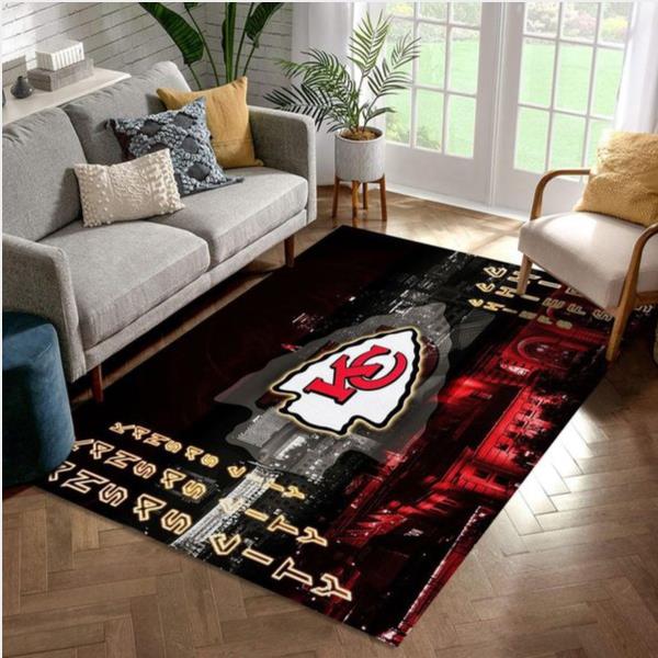 Kansas City Chiefs Nfl Rug Living Room Rug Us Gift Decor