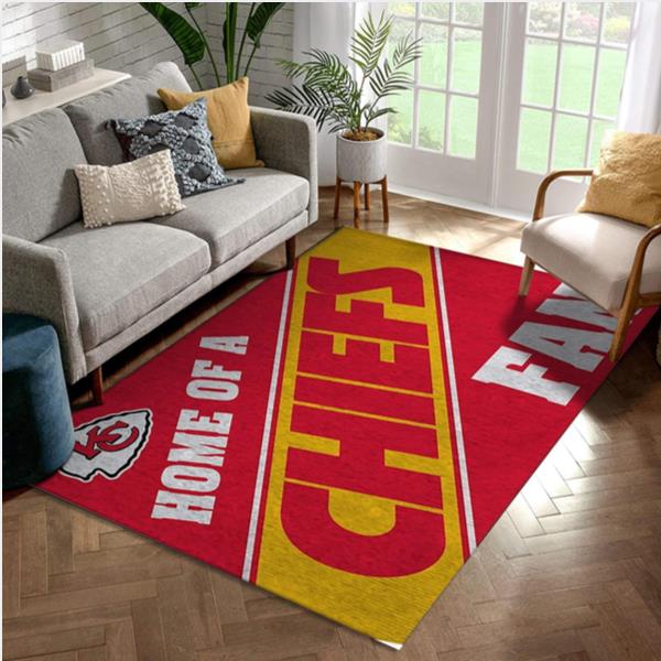 Kansas City Chiefs Team NFL Area Rug Carpet Bedroom Christmas Gift US Decor