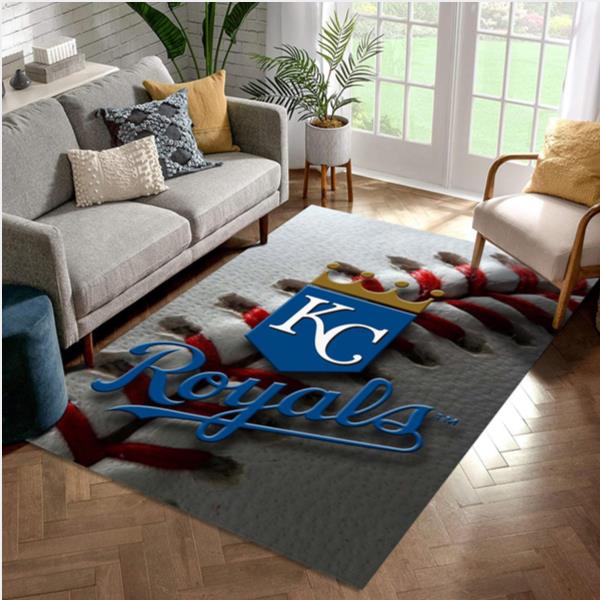 Kansas City Royals Baseball Club Team Logo Wooden Style Nice Gift Home Decor Rectangle Area Rug
