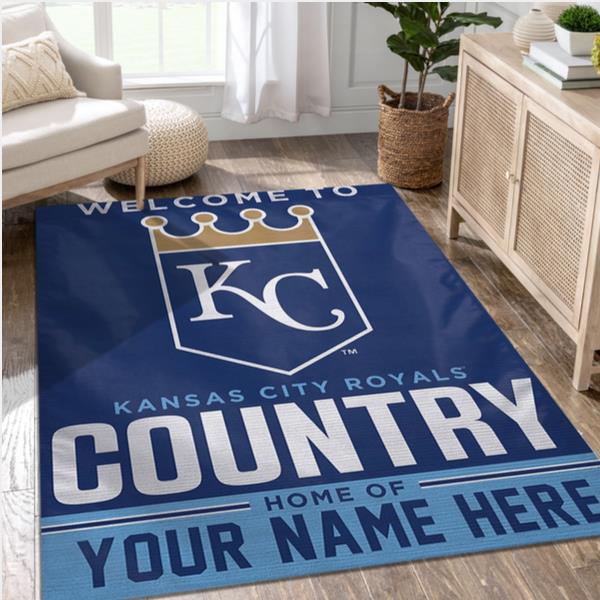 Kansas City Royals Personalized MLB Area Rug Living Room Rug