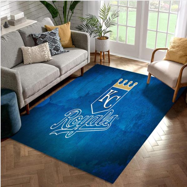 Kansas City Royals Team Logo MLB Wooden Style Nice Gift Home Decor Rectangle Area Rug
