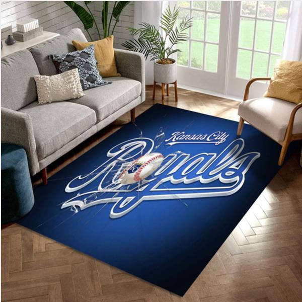 Kansas City Royals Team Logo Style Brightning Nice Gift Home Decor Rectangle Area Rug