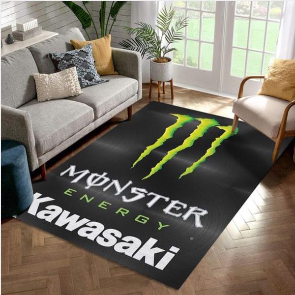 Kawasaki Logo Monster Area Rug For Christmas Bedroom Rug Home US Decor