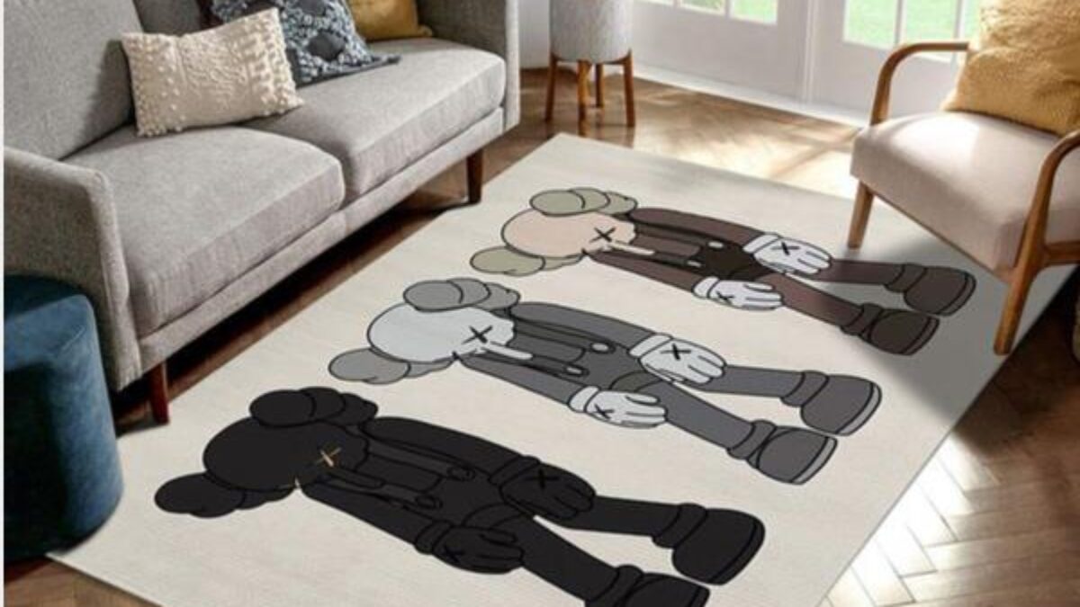 Kaws Small Lie Set Area Rug Living Room Rug US Gift Decor - Travels in  Translation