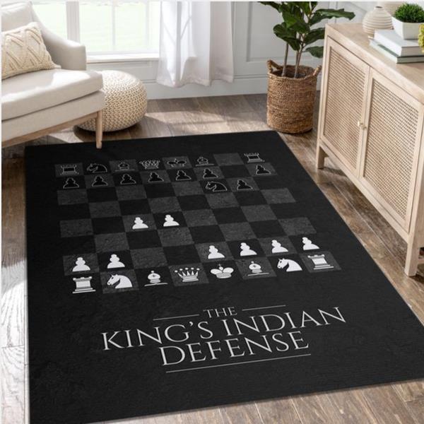 Kings Indian Defense Chess Rug Living Room Rug Home Us Decor