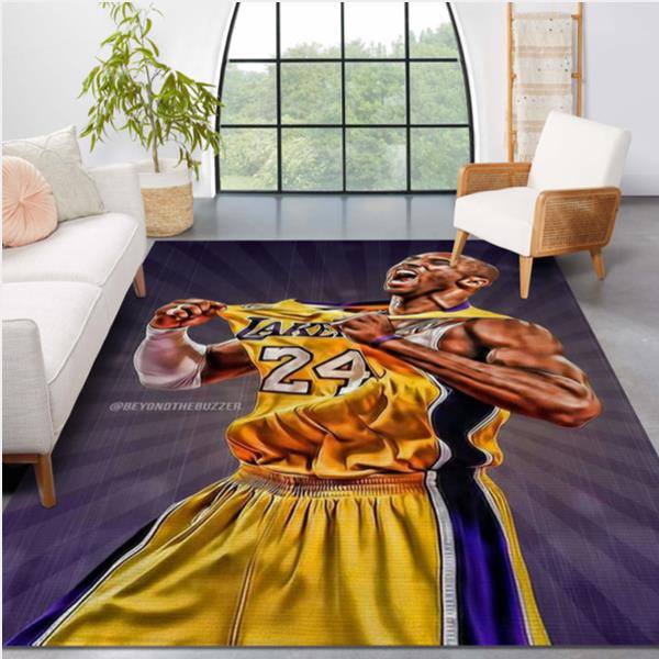 Kobe Bryant LA Lakers Area Rug Carpet Living Room Rug
