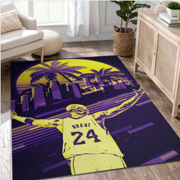 Kobe Bryant Legend 24 Lakers Sport Area Rug Rugs For Living Room Rug Home Decor