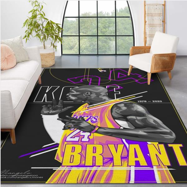 Kobe Bryant Legends LA Lakers Area Rug Carpet Area Rug