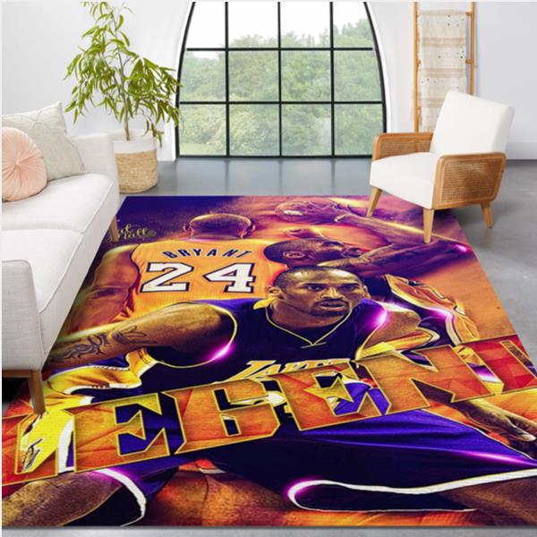 Kobe Bryant NBA LA Lakers Legends  Area Rug Carpet Living Room Rug