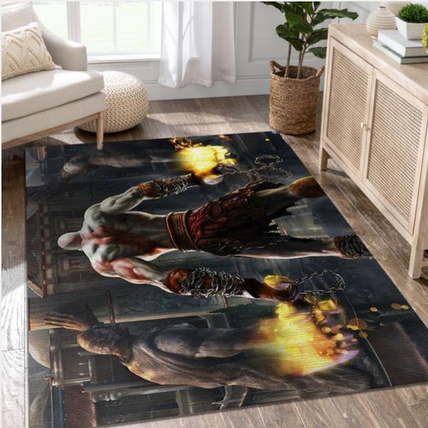 Kratos God Of War Game Area Rug Carpet Living Room Rug