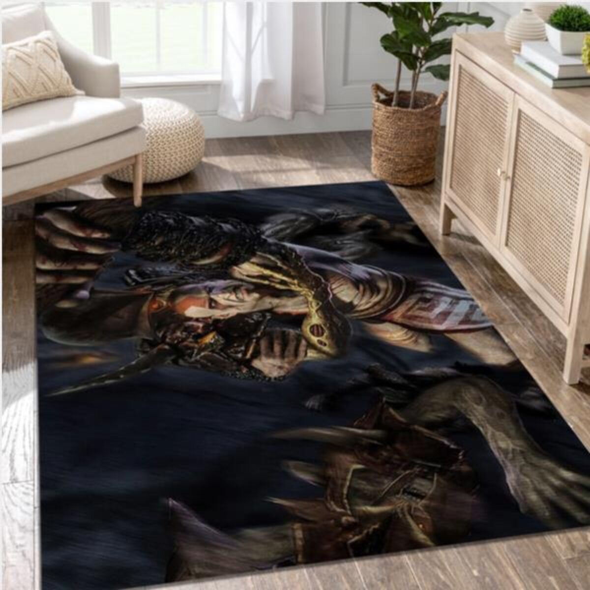 God Of War Iii Video Game Reangle Rug Area Rug - Peto Rugs