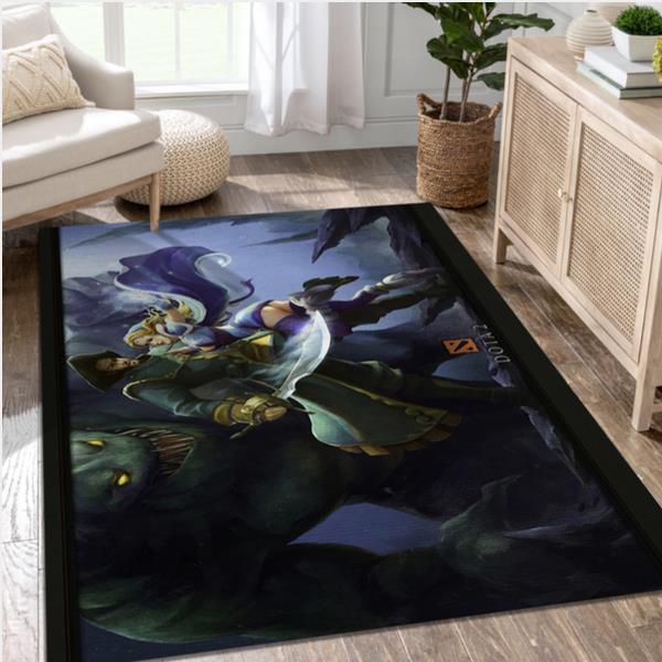 Kunkka And Crystal Maiden Video Game Reangle Rug Living Room Rug