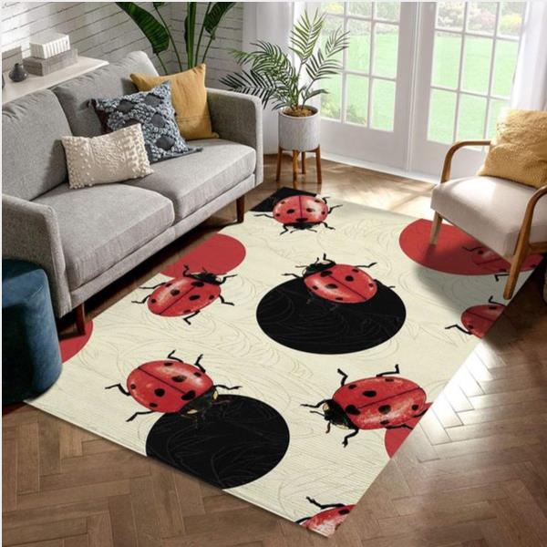 Ladibird Polka Area Rug For Christmas Gift For Fans Home Decor Floor Decor