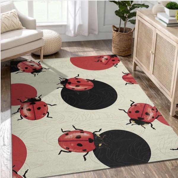 Ladibird Polka Area Rug For Christmas Gift For Fans Home Decor Floor Decor