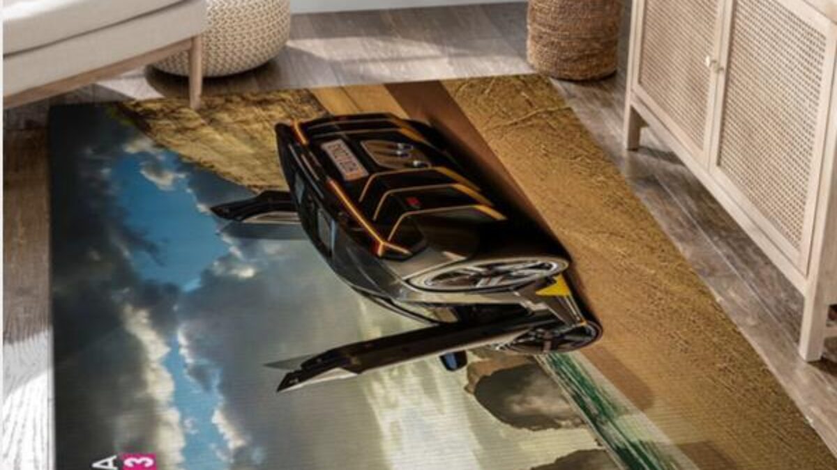 Supreme Lamborghini V5 Area Rug Bedroom Rug Home Decor Floor Decor