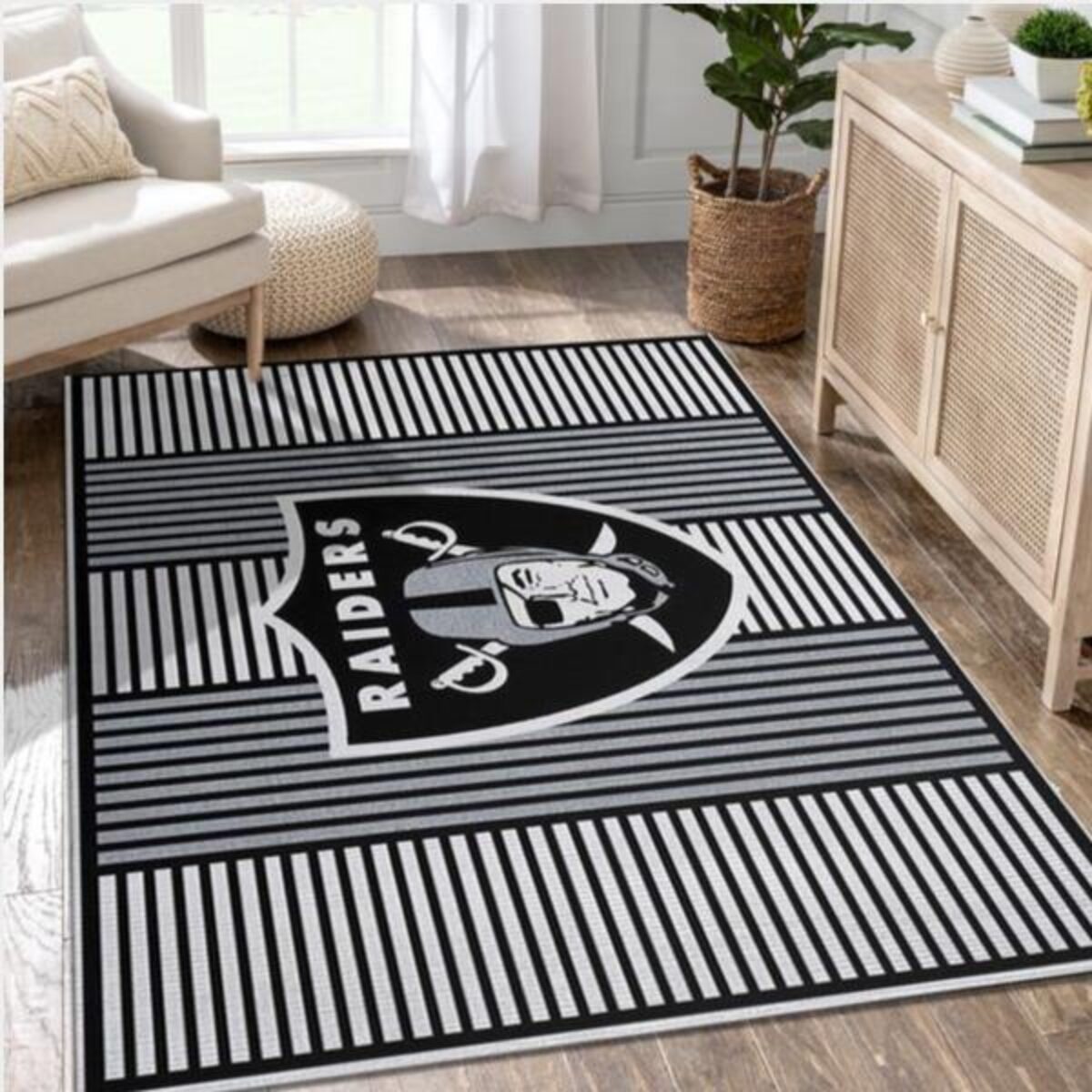 Las Vegas Raiders NFL Area Rug Bedroom Rug Christmas Gift US Decor - Peto  Rugs