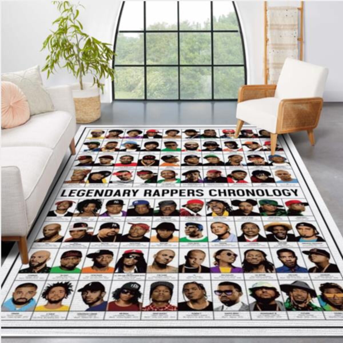Hip Hop Rap Star Area Rug Carpet Bedroom Family Gift US Decor - Peto Rugs