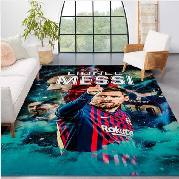 Lionel Messi Barcelona Area Rug Living Room Rug Gift US Decor