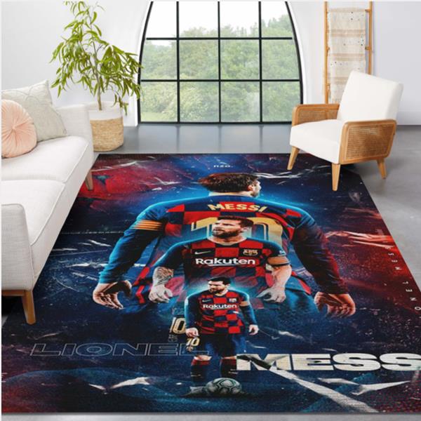 Lionel Messi M10 Area Rug Living Room Rug Gift US Decor