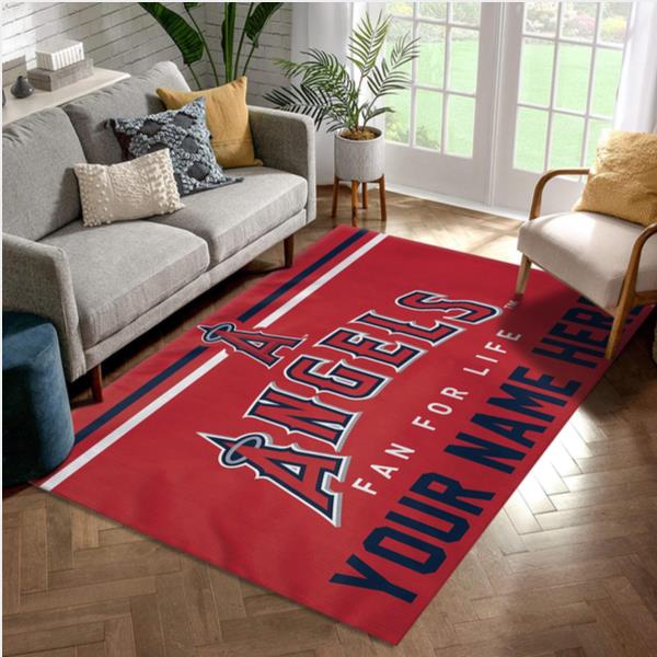 Los Angeles Angels Personalized MLB Area Rug For Christmas Living Room Rug
