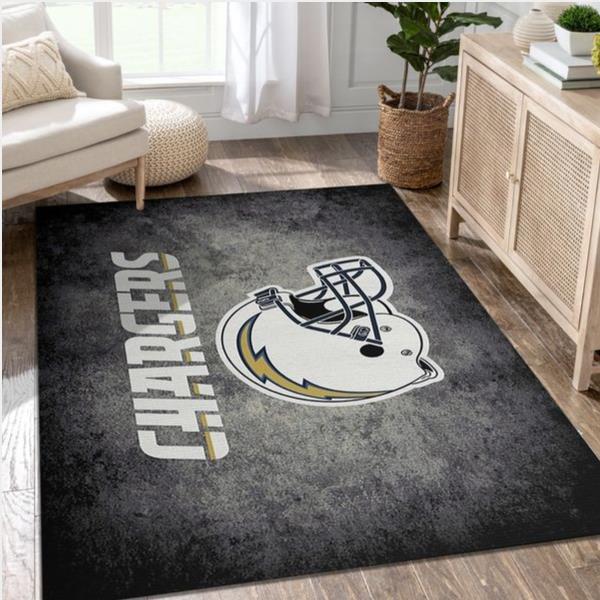 Los Angeles Chargers Imperial Distressed Rug Nfl Area Rug For Christmas Bedroom Us Gift Decor
