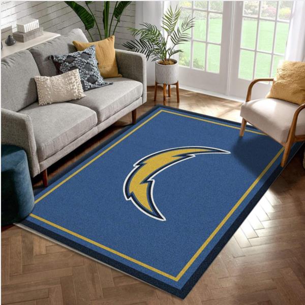 Los Angeles Chargers Imperial Spirit Rug NFL Area Rug Bedroom Family Gift US Decor