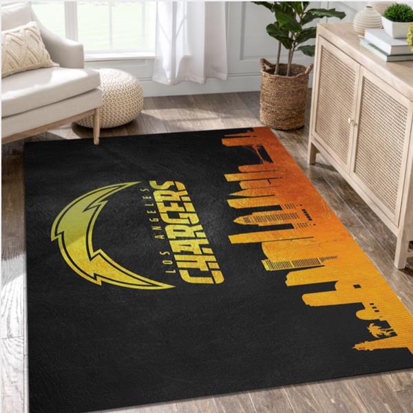 Los Angeles Chargers NFL Area Rug For Christmas Kitchen Rug Family Gift US Decor