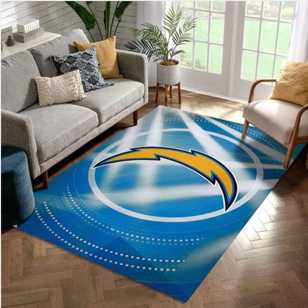 Los Angeles Chargers NFL Area Rug Living Room Rug Family Gift US Decor