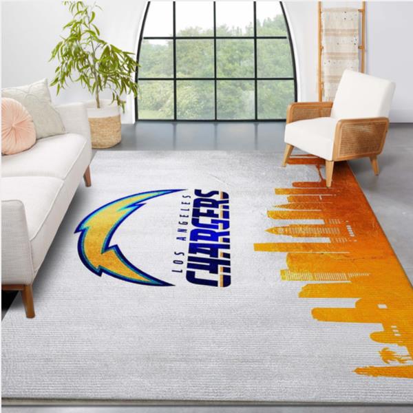 Los Angeles Chargers NFL Area Rug Living Room Rug Home Decor Floor Decor