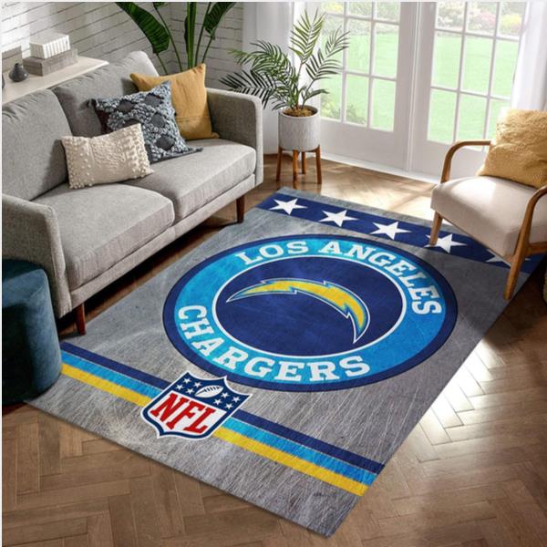 Los Angeles Chargers NFL Football Team Area Rug For Gift Living Room Rug Christmas Gift US Decor