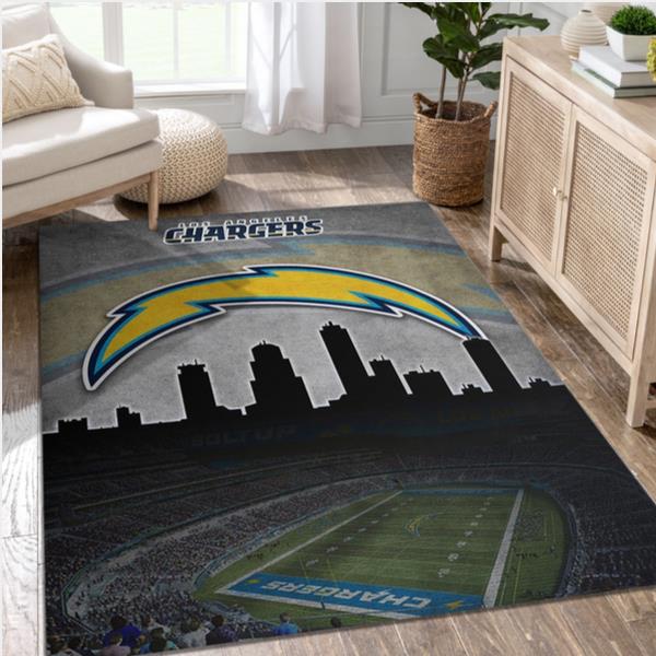 Los Angeles Chargers NFL Rug Bedroom Rug US Gift Decor